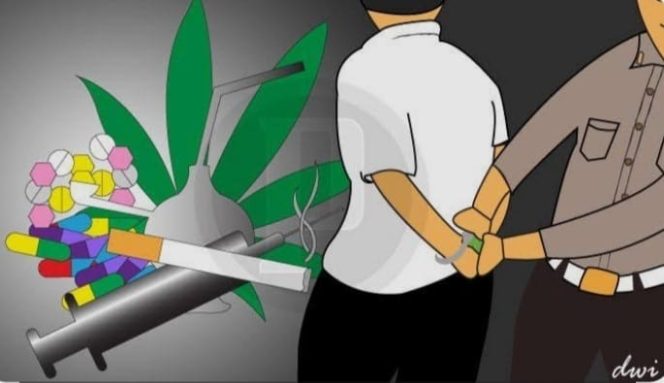 
 Diduga ada yang janggal, Penangkapan Pengedar dan Pemakai Narkoba obat Golongan (G) Narkotika jenis Tramadol dan Hexymer di Tanjungsari.