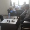 Para awak media saat konfirmasi kepada kepala desa cibadak.