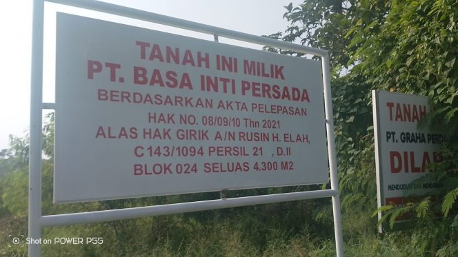 
 PT Graha Perdana Indah langgar kesepakatan saat mediasi, dengan mencopot plang nama PT Basa Inti Persada.