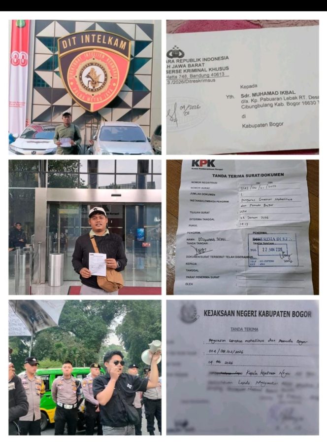 
 GMPB Laporkan Dugaan Tindak Pidana Korupsi di Dinas Pendidikan ke APH Polda Jabar, KPK RI dan Kejari Kab.Bogor